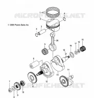 MOTEUR, VILEBREQUIN AND PISTON