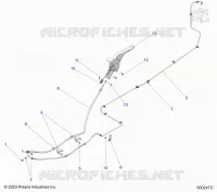 FREIN ARRIERE BRAKE LINE AND PARK BRAKE