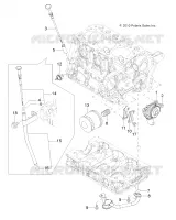 MOTEUR, OIL SYSTEM AND JAUGE A HUILE