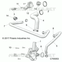 MOTEUR, WATERPUMP AND BYPASS