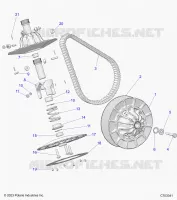 SYSTÃˆME DE TRANSMISSION, SECONDARY CLUTCH