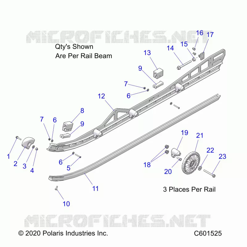 SUSPENSION, RAIL, LH/RH