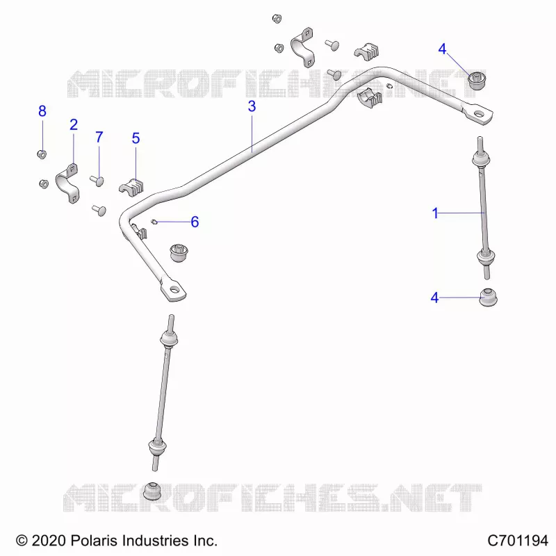 SUSPENSION, REAR BARRE STABILISATRICE