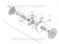 EMBRAYAGE DE TRANSMISSION ASSEMBLY 440 XCR 0951660 (4929112911C001)