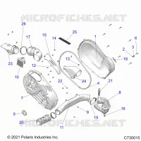SYSTÃˆME DE TRANSMISSION, CLUTCH COVER AND DUCTING