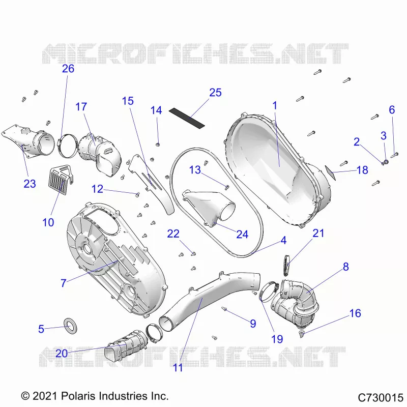 SYSTÃˆME DE TRANSMISSION, CLUTCH COVER AND DUCTING