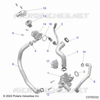 MOTEUR, WATERPUMP AND BYPASS