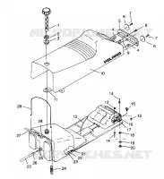 SIEGE ET RESERVOIR SUPER SPORT E940743 (4927372737002A)