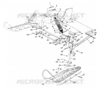 SUSPENSION AVANT AND SKI SPORT 0960443, SPORT TOURING 0960243 AND EUROPEAN (4932223222B004)