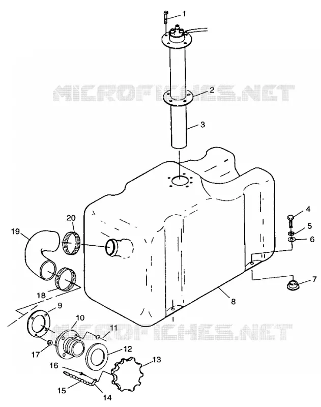 CARBURANT TANK SLTX B964590 and Intl. SLTX I964590 (4935783578A009)