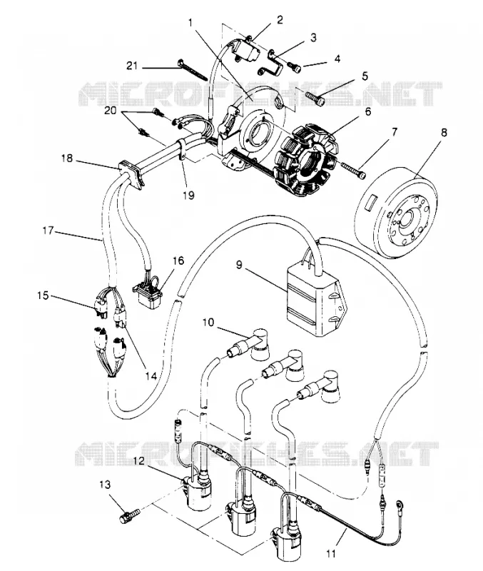 STATOR XLT RMK 0960956, XLT SKS 0960556 and EUROPEAN XLT SKS E960556 (4931813181D001)