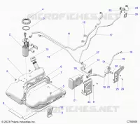 SYSTÃˆME D'ALIMENTATION, EVAP FUEL TANK ASM.