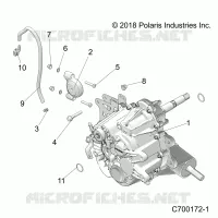 DRIVE TRAIN, MAIN SUPPORT PONT