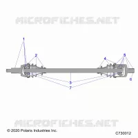 SYSTÃˆME DE TRANSMISSION, FRONT HALF SHAFT