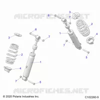 SUSPENSION, AMORTISSEUR AVANT