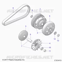 SYSTÃˆME DE TRANSMISSION, PRIMARY CLUTCH