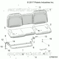SIEGE ASM. REAR