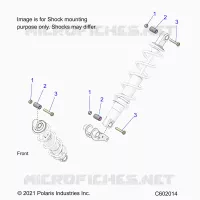 SUSPENSION, SUPPORT AMORTISSEUR , REAR SUSP.