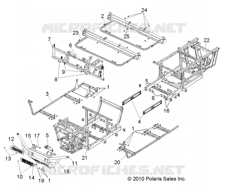 CHASSIS, CADRE AND FRONT BUMPER