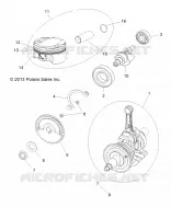 MOTEUR, VILEBREQUIN, PISTON AND BALANCE SHAFT