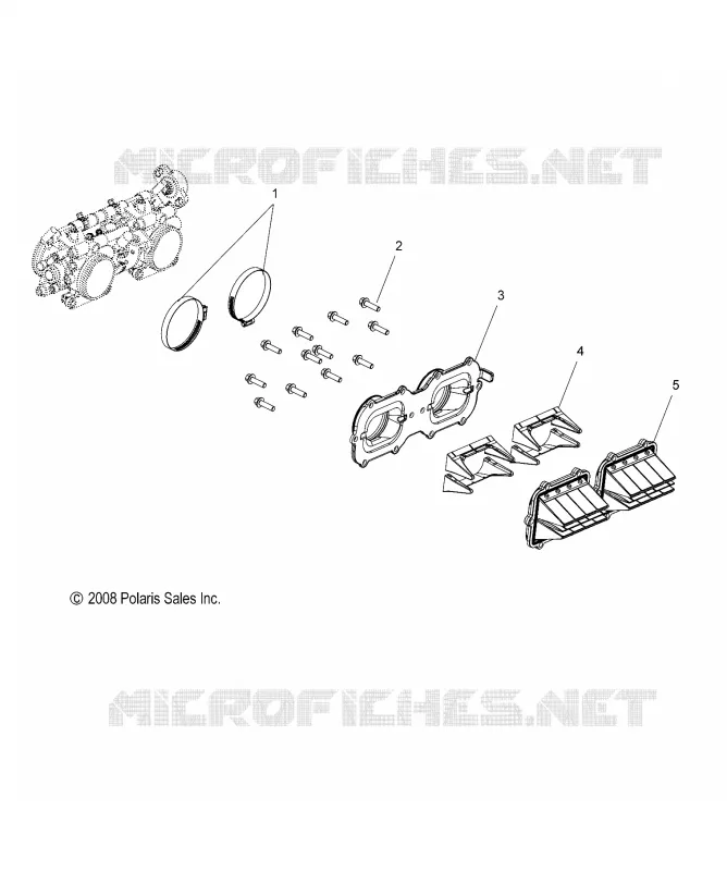 MOTEUR, REED VALVE AND CORPS DE PAPILON ADAPTOR