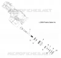 SYSTÈME DE TRANSMISSION, PONT PRINCIPAL OUTPUT SHAFT