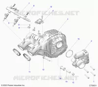 ENGINE, PRISE D'AIR MANIFOLD