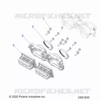 ENGINE, REED VALVE AND CORPS DE PAPILON ADAPTOR