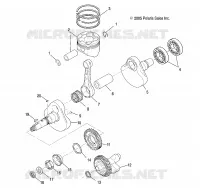 MOTEUR, VILEBREQUIN AND PISTON
