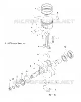 MOTEUR, VILEBREQUIN AND PISTON