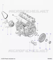 ENGINE, ALTERNATEUR, FLYWHEEL, AND STARTER