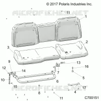 SIEGE ASM. REAR