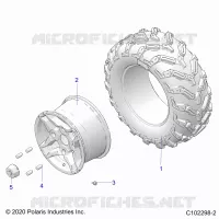 ROUES, REAR TIRE