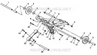 BRAS DE SUSPENSION AVANT WIDETRAK LX 0982065 AND EUROPEAN WIDETRAK LX E982065 (4943884388B006)