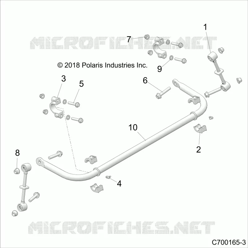 SUSPENSION, STABILISATEUR BRAS ARRIERE