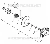EMBRAYAGE DE TRANSMISSION ASSEMBLY SPORT 0940443 AND SPORT SKS 0940243 (4925052505028A)