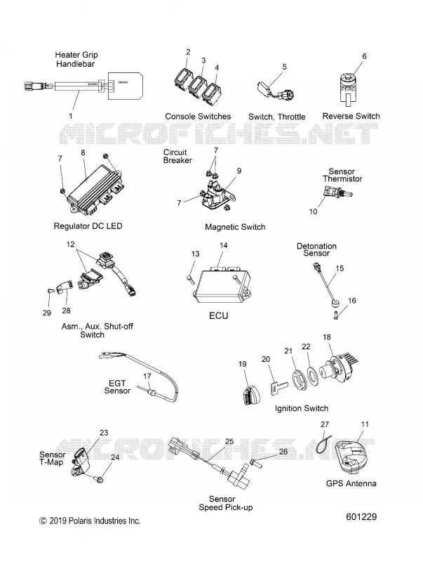ELECTRICITE, SWITCHES, SENSORS AND COMPONENTS