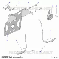 ELECTRICITE, TURN SIGNALS, HORN, AND LICENSE PLATE LIGHT