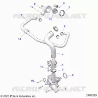 MOTEUR, WATERPUMP AND BYPASS