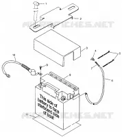 SUPPORT BATTERIE SLT 780 B964588 and  Intl. SLT 780 I964588 (4935683568B005)