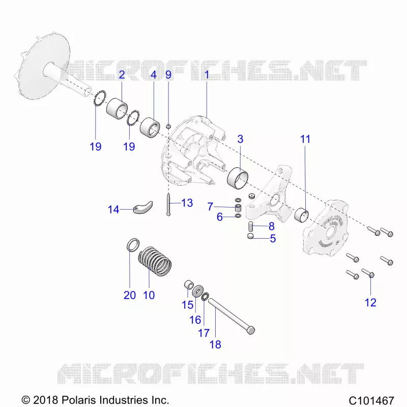SYSTÃˆME DE TRANSMISSION, PRIMARY CLUTCH