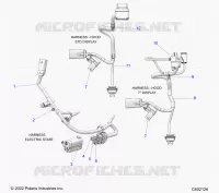 ELECTRICITE, WIRE HARNESS, HOOD, ELECTRIC START
