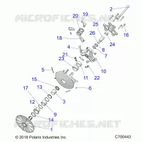 SYSTEME DE TRANSMISSION, PRIMARY CLUTCH