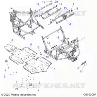 CHASSIS, MAIN FRAME AND SKID PLATES