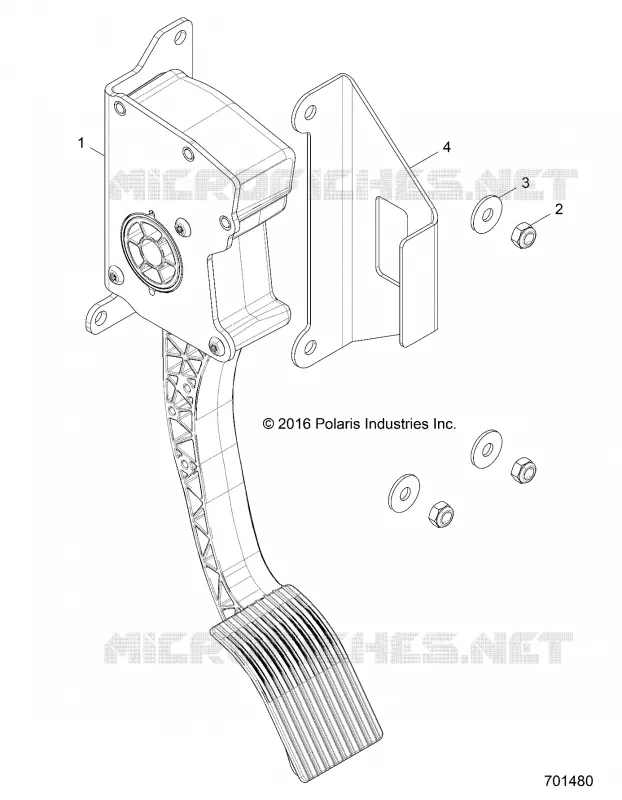 ENGINE, PEDALE D'ACCELERATEUR