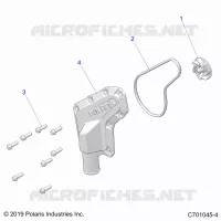 MOTEUR, WATERPUMP IMPELLER AND COVER