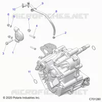 SYSTÃˆME DE TRANSMISSION, MAIN GEARCASE MOUNTING