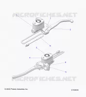 FREIN AVANT BRAKE LEVER AND MASTER CYLINDER