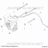 SYSTÃˆME DE TRANSMISSION, GEARCASE MOUNTING, REAR