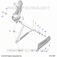 SUSPENSION, A-ARM AND SUPPORT MOUNTING